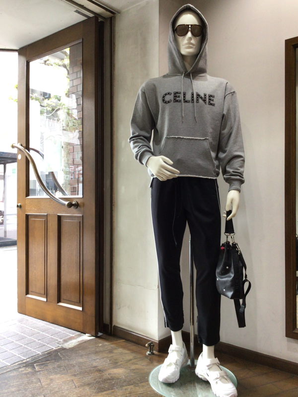 枚数限定 スタッズ付き CELINE ルーズスウェットシャツ セリーヌ